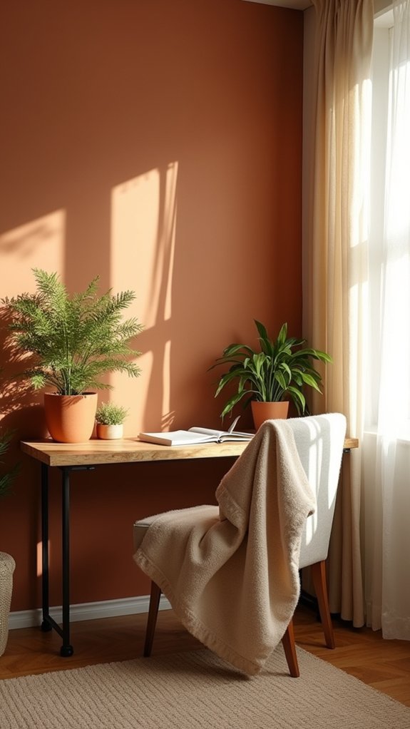earthy colors promote tranquility