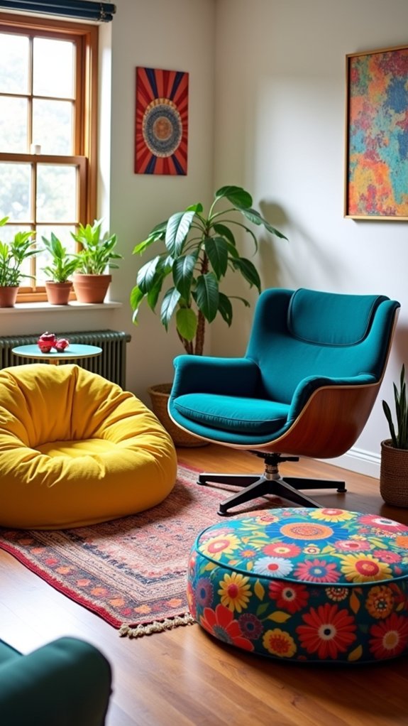 eclectic and inspiring seating