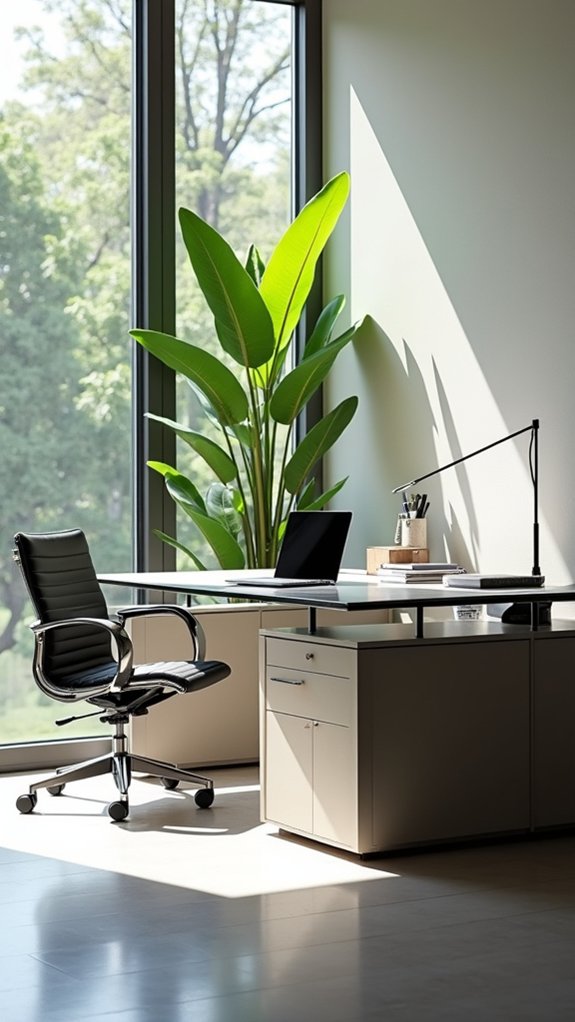 elegant and functional workspace
