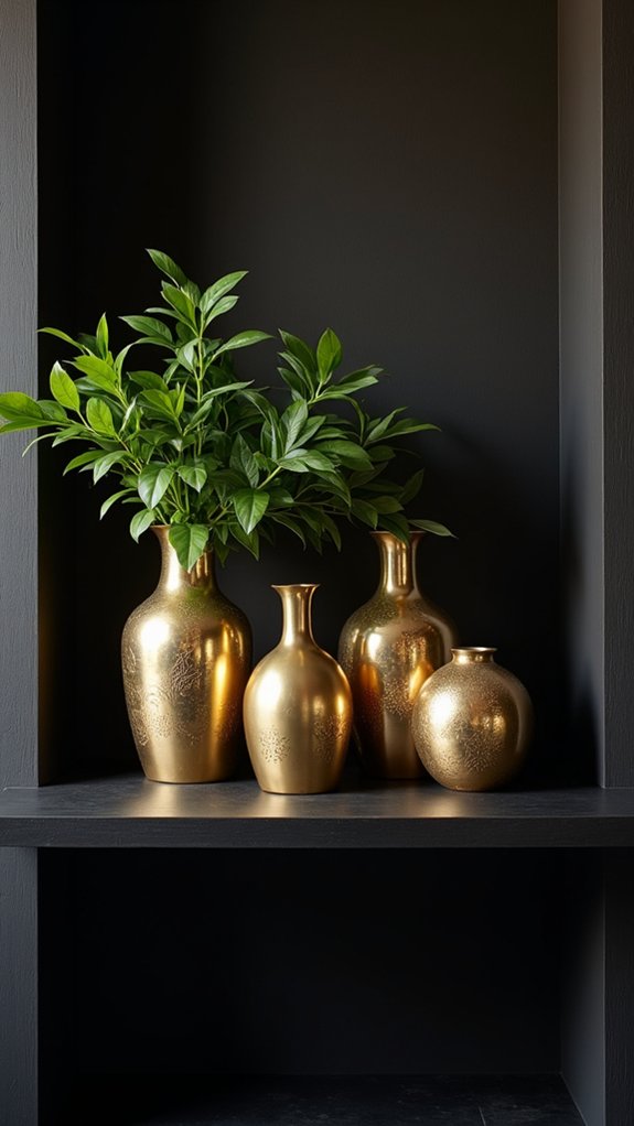 elegant brass vases elevate decor