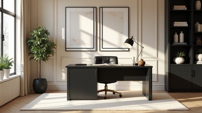 elegant cream and black decor