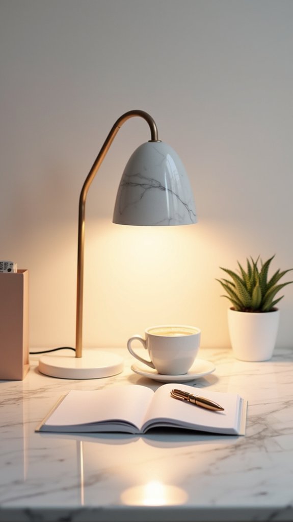 elegant functional workspace illumination