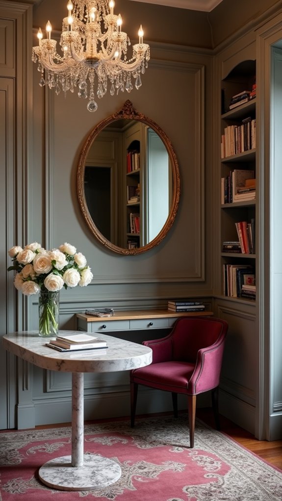 elegant lighting transforms workspace