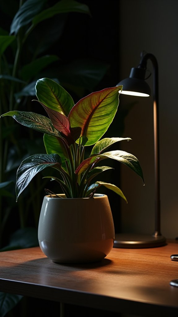 elegant low light foliage