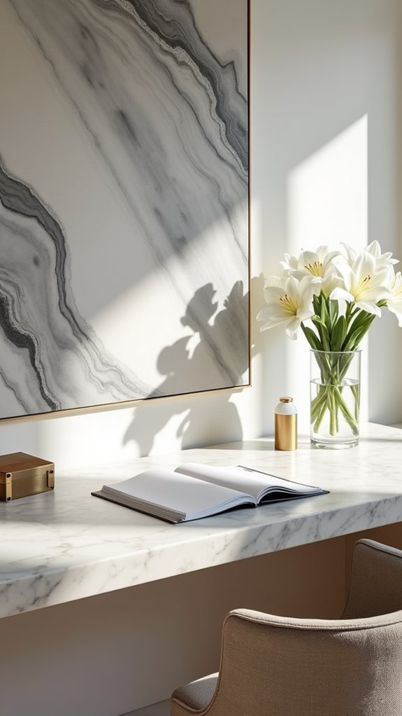 elegant marble wall decor