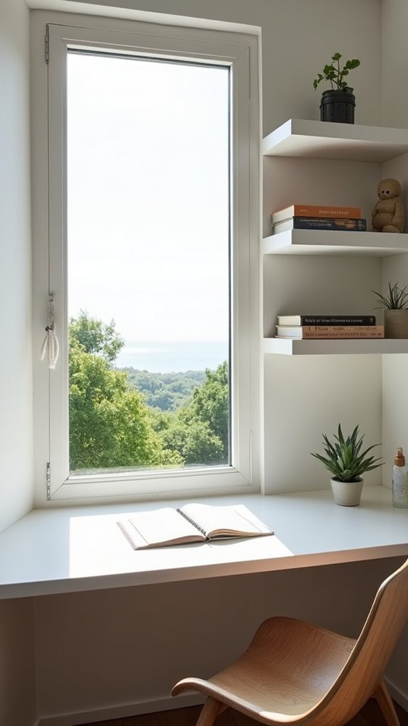 elegant minimalist workspace design