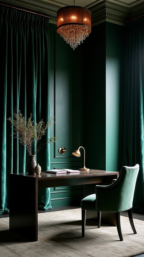 elegant rich floor to ceiling curtains