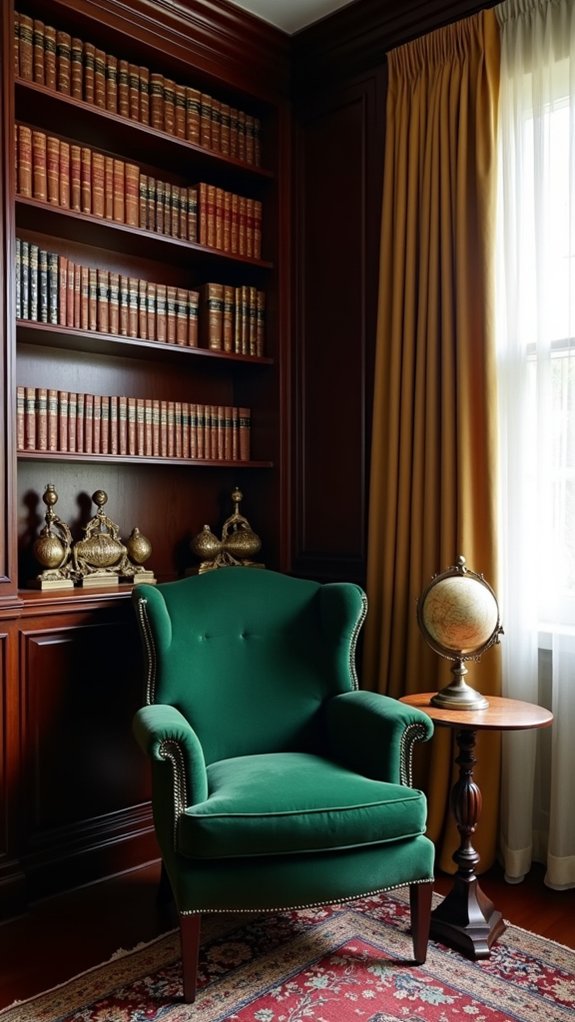 elegant vintage bookends style