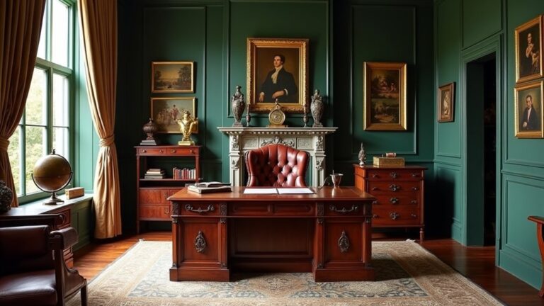 elegant vintage office aesthetics