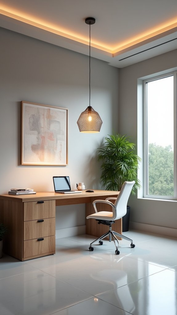 elevate workspace with lighting