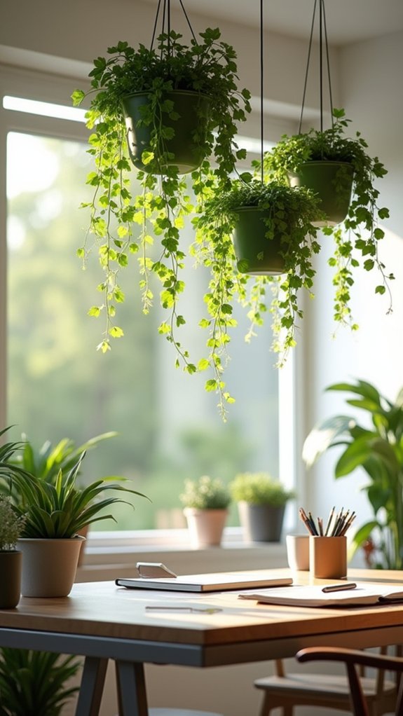 elevate workspace with plants