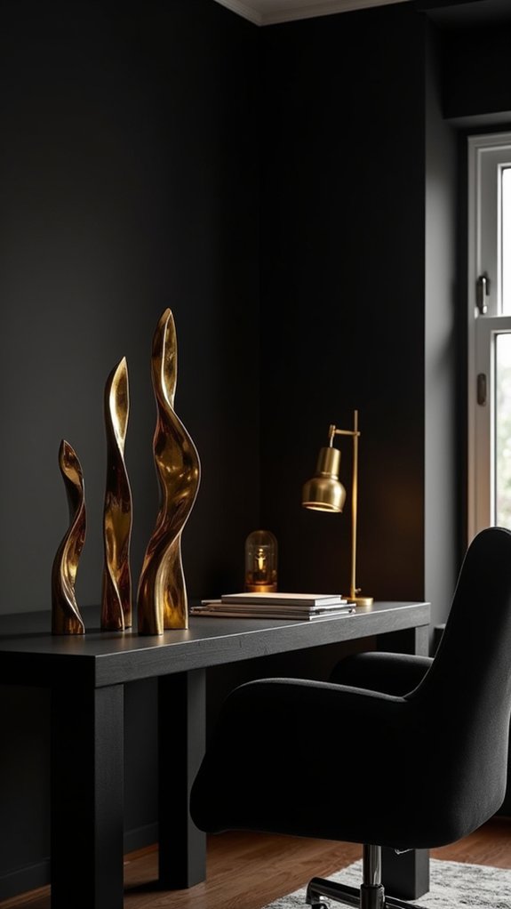 elevate workspace with sculptures