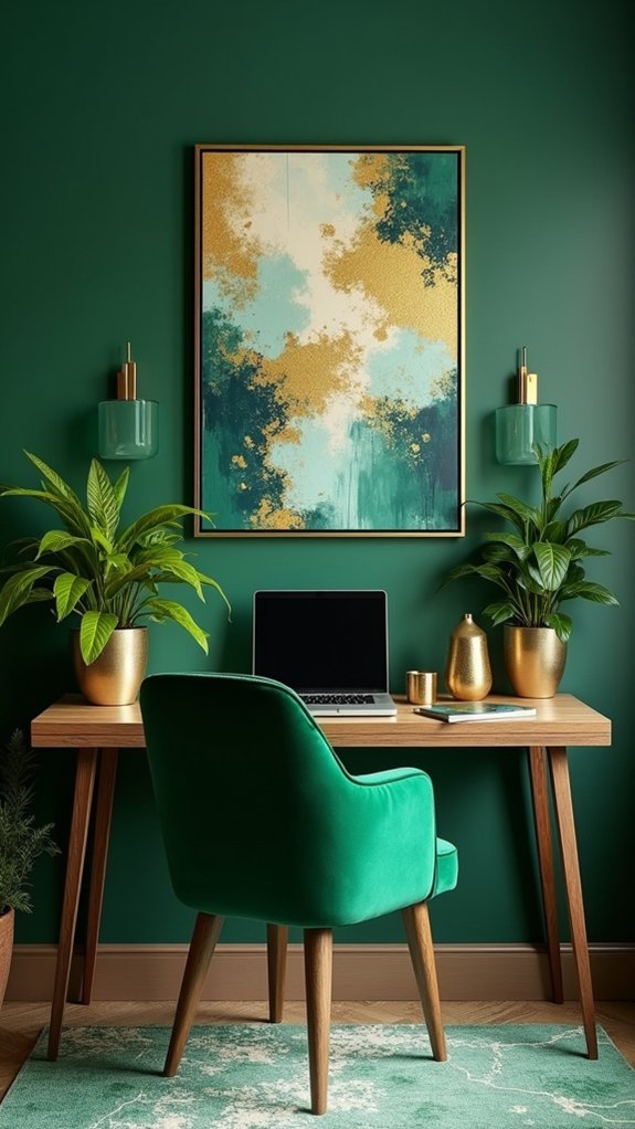 emerald green artwork inspiration