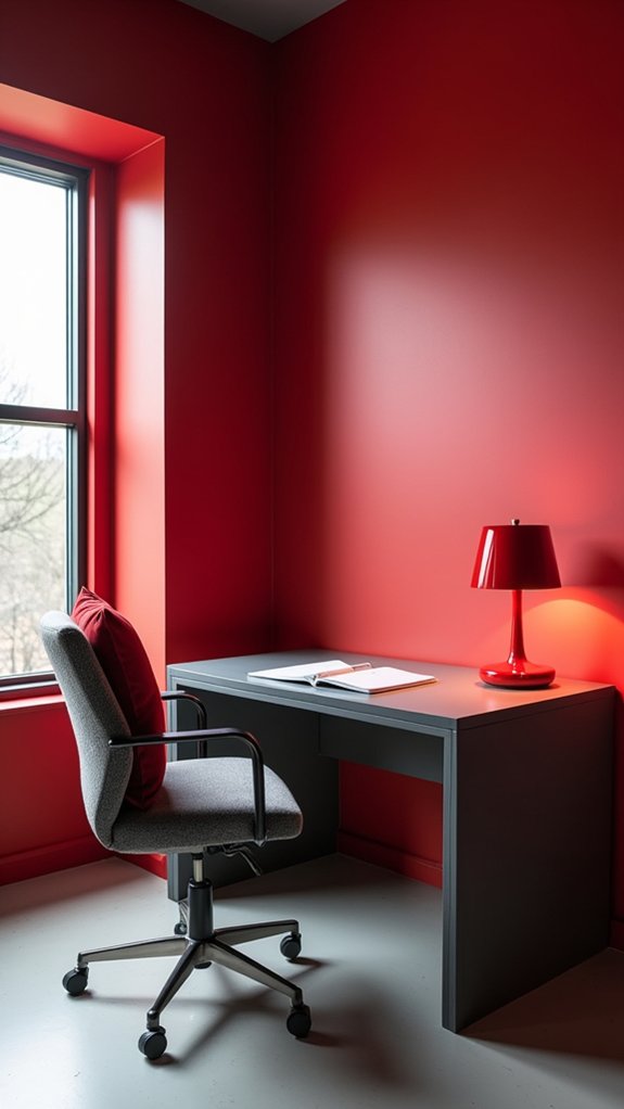 energizing red and grey