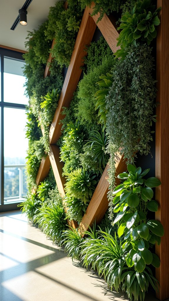 geometric plant wall designs
