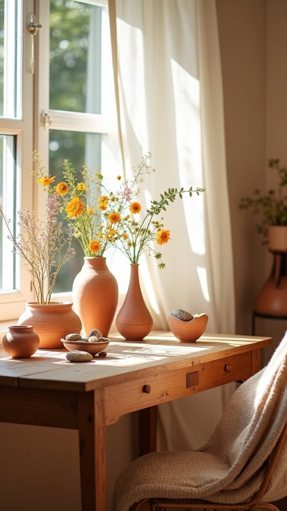 handmade ceramics enhance decor