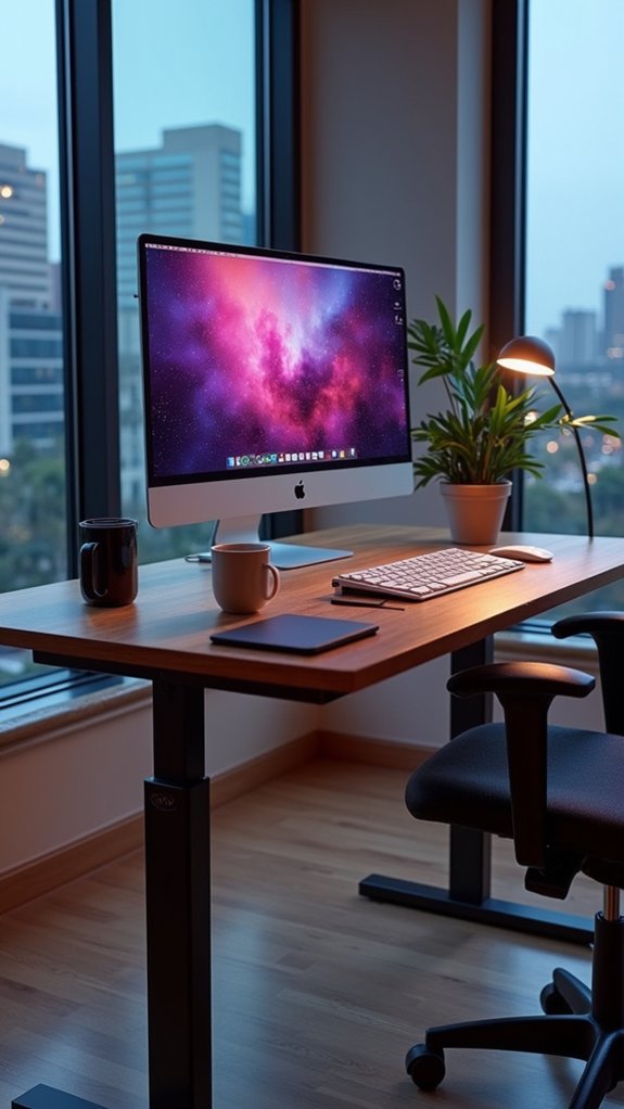high tech productivity workspace setup