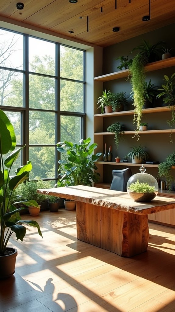 indoor plants enhance workspace