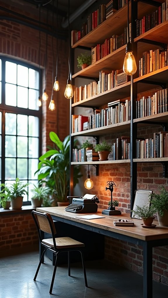 industrial shelving enhances workspace