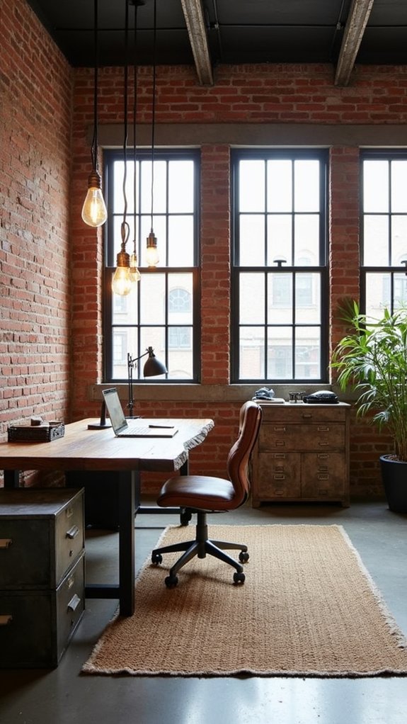 industrial style home office
