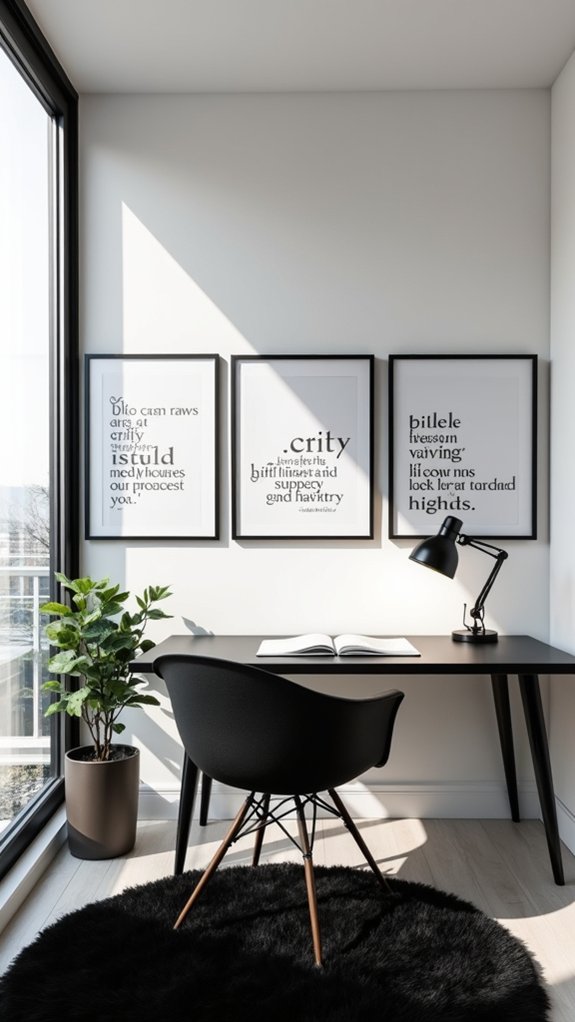 inspirational quotes enhance workspace