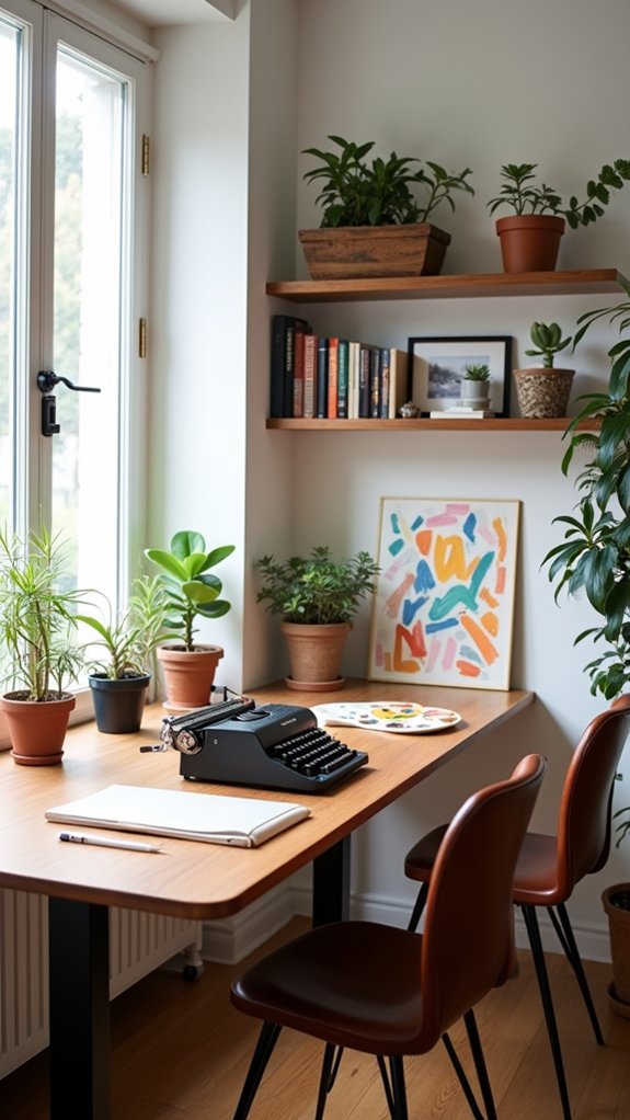 inspiring artistic desk decor