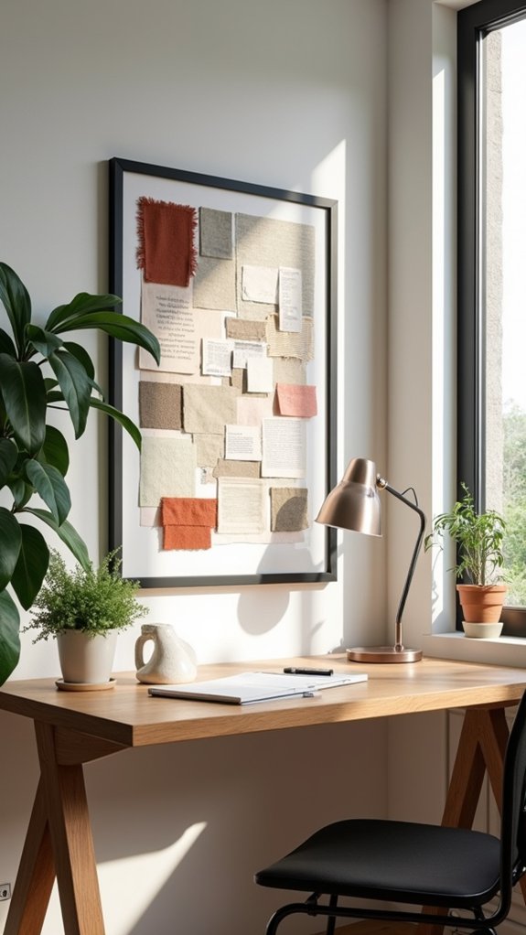inspiring workspace quote boards