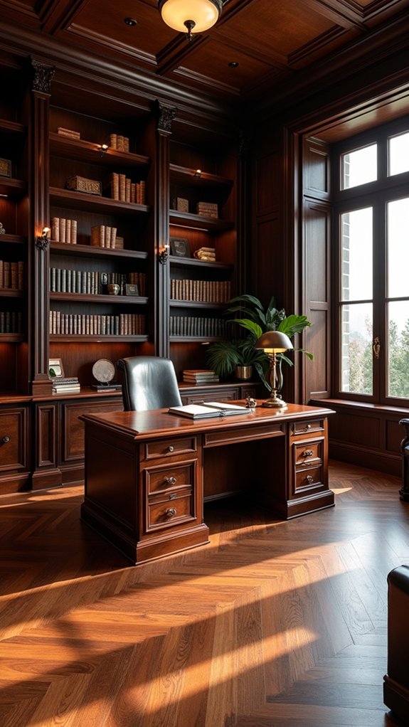 inviting warm wood elegance