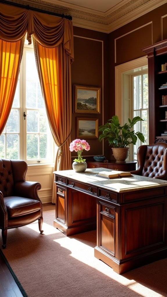 layered textures enhance workspace