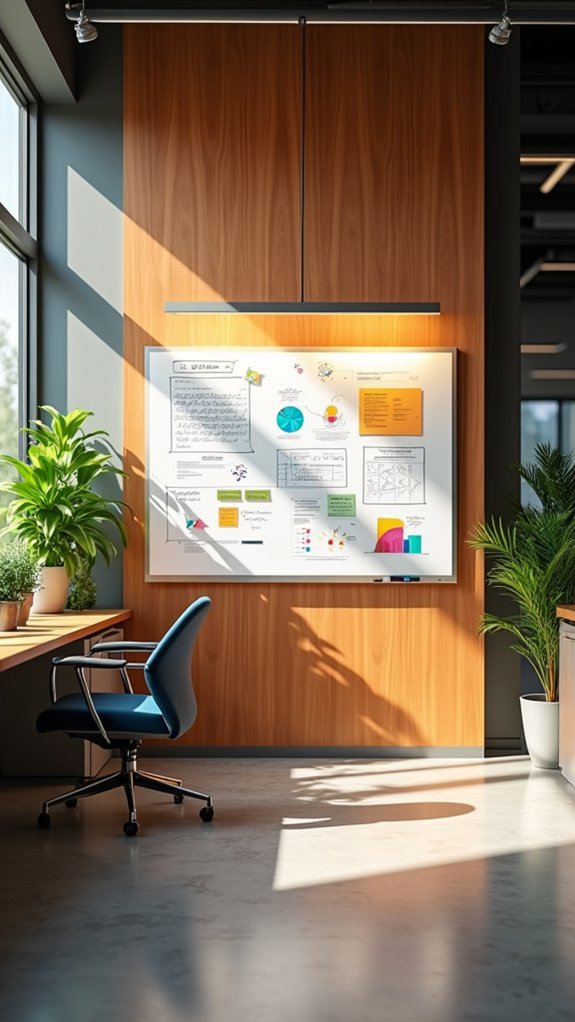 lighted whiteboard enhances collaboration
