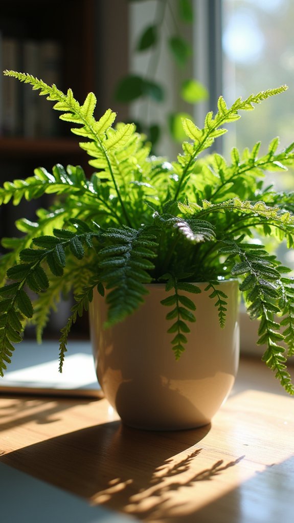 lush low light office plant