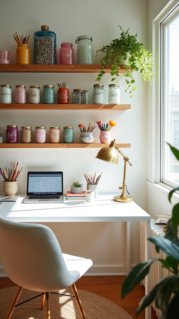 mason jars for organization