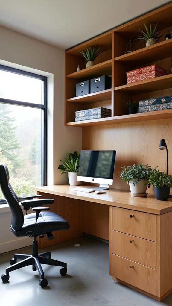 maximize garage office space