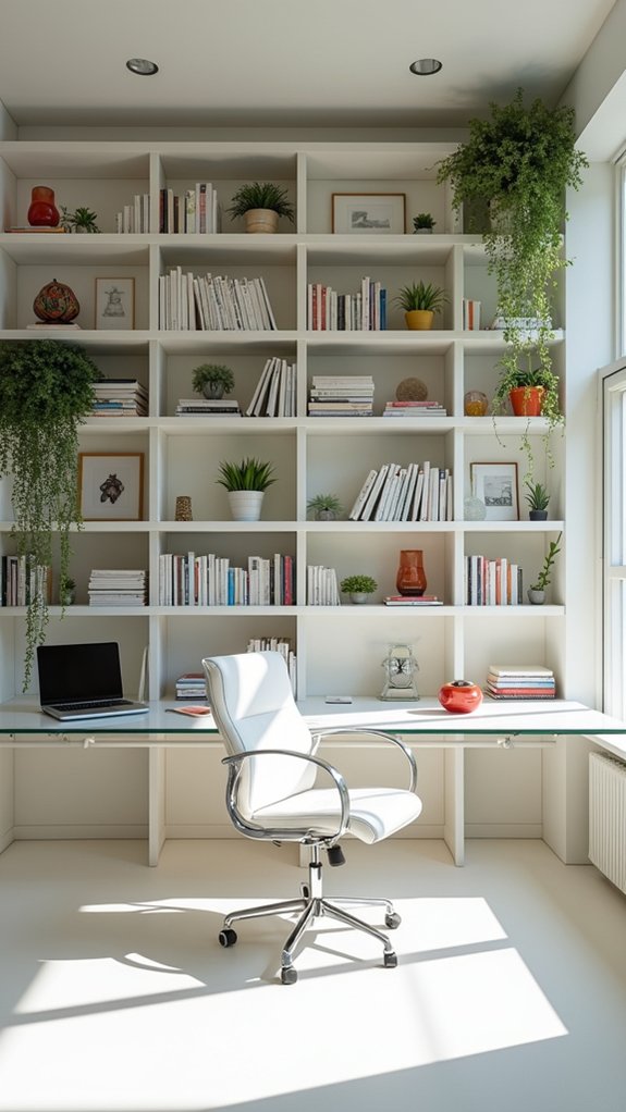 maximizing space with shelves