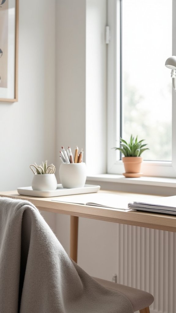 minimalist scandinavian desk organizers