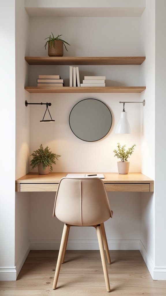 minimalist sleek desk transformation