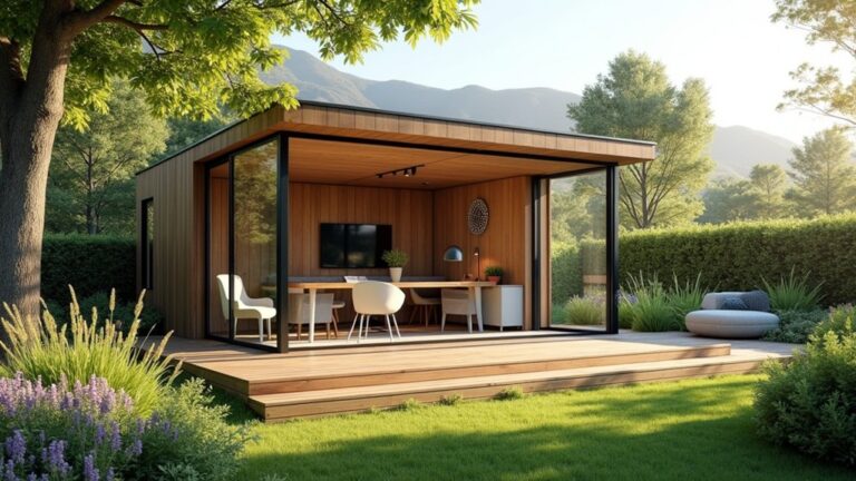 modern backyard office designs
