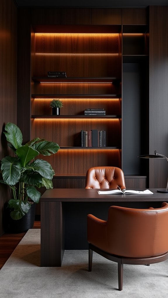 modern dark wood elegance