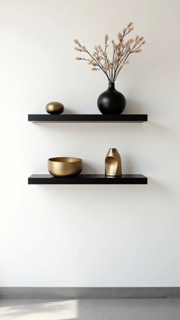 modern minimalist wall shelves