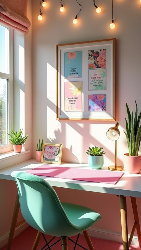 motivational prints enhance workspace