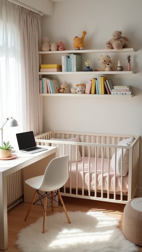 multitasking with organized workspace