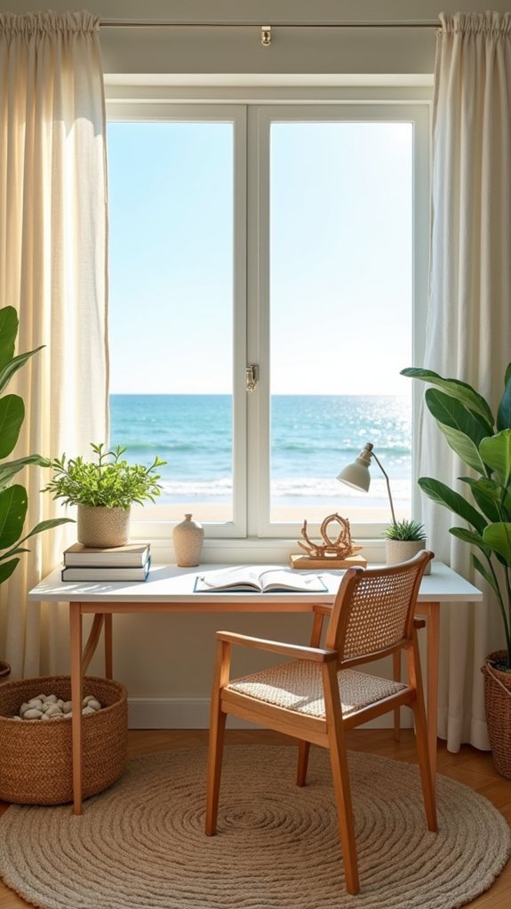 natural coastal workspace elements