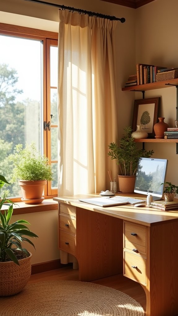natural wood decor elements