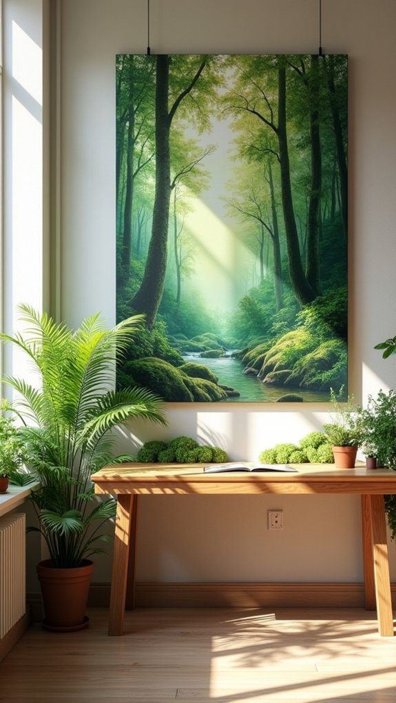 nature inspired artwork boosts mood