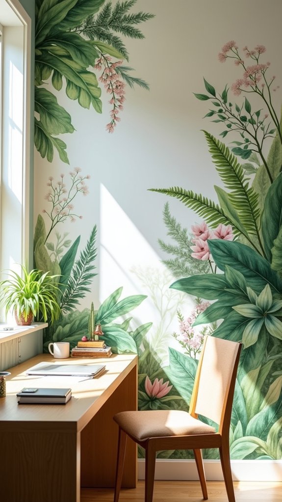 nature inspired home office decor
