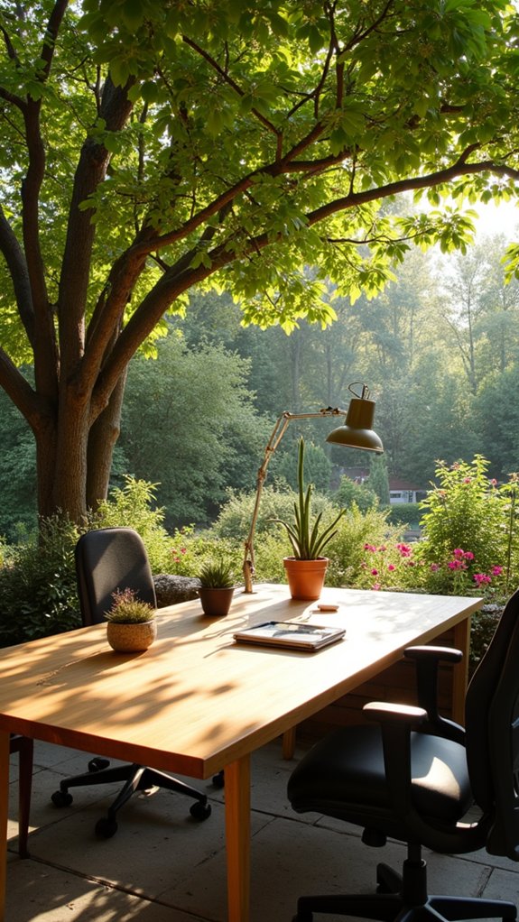nature inspired indoor workspace