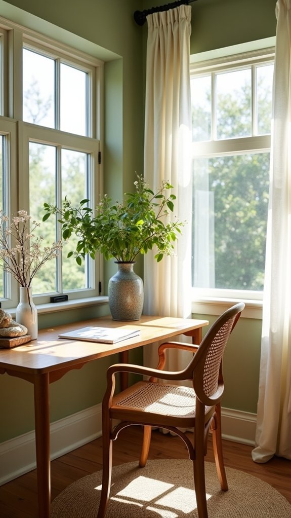 nature inspired office decor