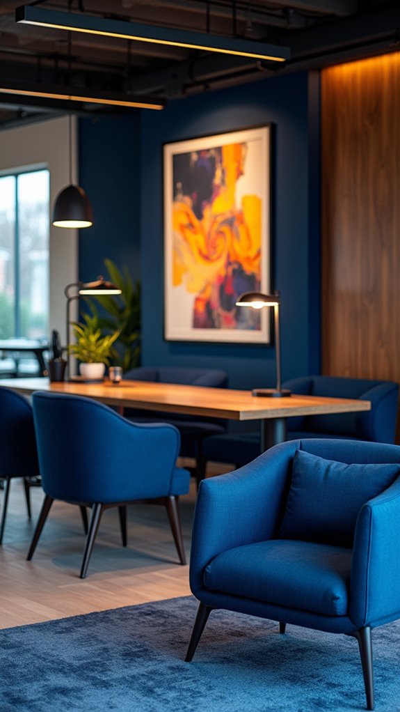 navy blue chair elegance