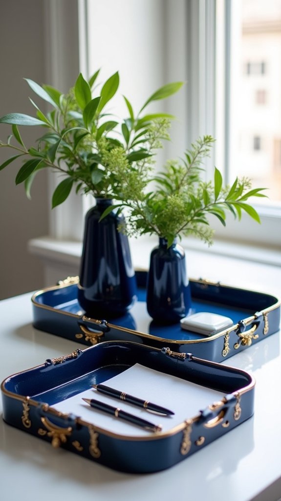 navy blue decorative organization