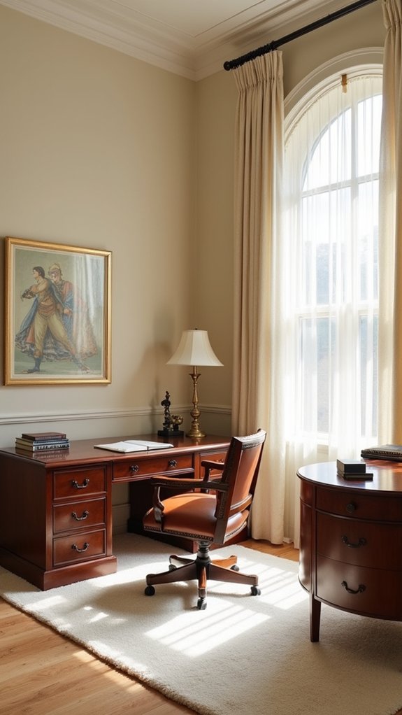 neutral calming office environment
